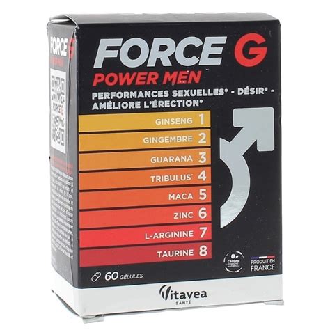 Force G Power Men Nutrisant Performance Sexuelle Masculine G Lules