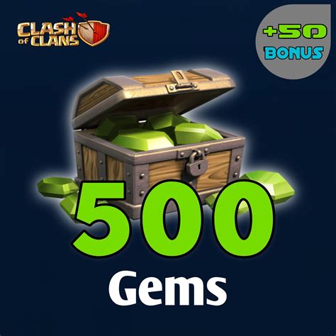 Clash Of Clan 500 Gems 50 Bonus Gems Package Overview S2k Shop