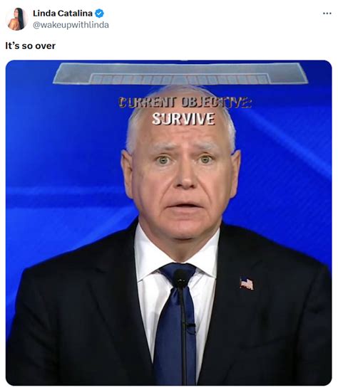 Worried Tim Walz Memes Spread After Vp Debate