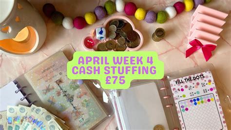 April Week Cash Stuff Savings Challenges Sinking Funds Uk Cash