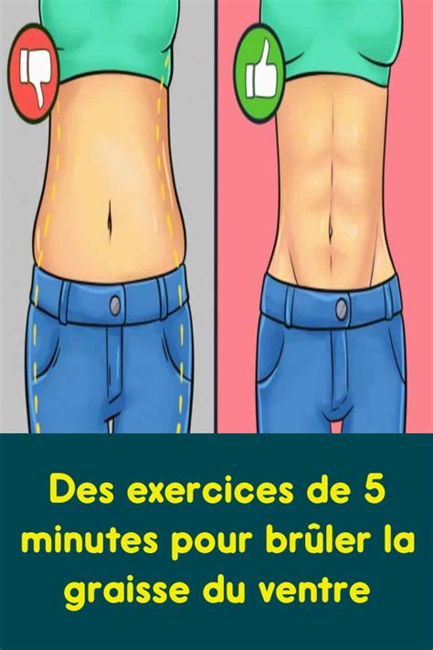 Des exercices de 5 minutes pour brûler la graisse du ventre Gym