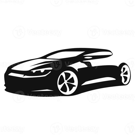 Sports car png Silhouette black logo 13923528 PNG