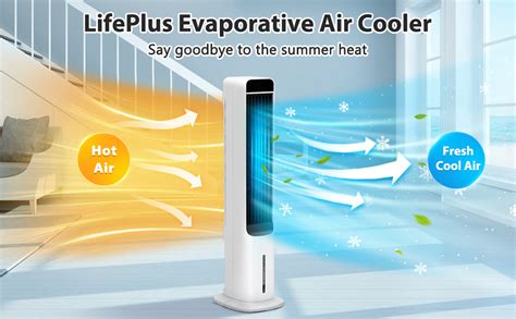 Lifeplus Portable Evaporative Cooler 41” Quiet Cooling Tower Fan Humidifier Air