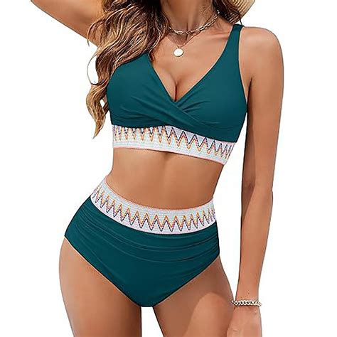 Puntoco Swimsuit For Women Clearance Women Piece Bikini Set