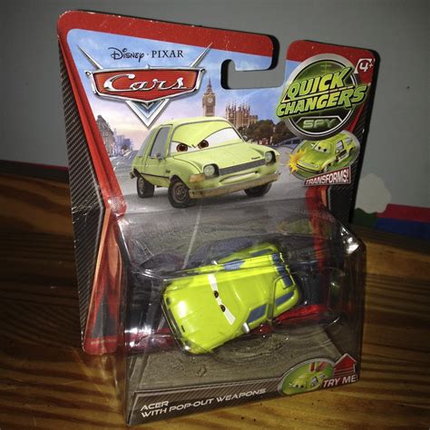 Dan the Pixar Fan: Cars 2: Quick Changers Acer with Pop-Out Weapons