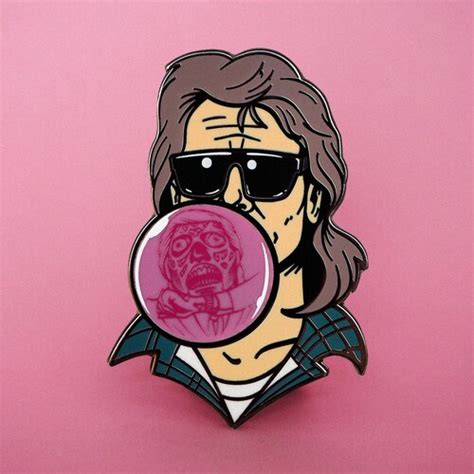 They Live Horror Enamel Pin Sunglasses John Carpenter Movie Etsy