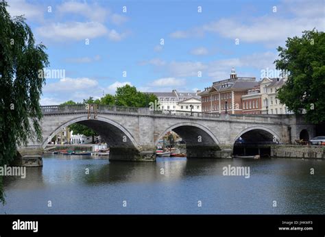 Richmond Bridge Over The River Thames In Richmond London The Oldest