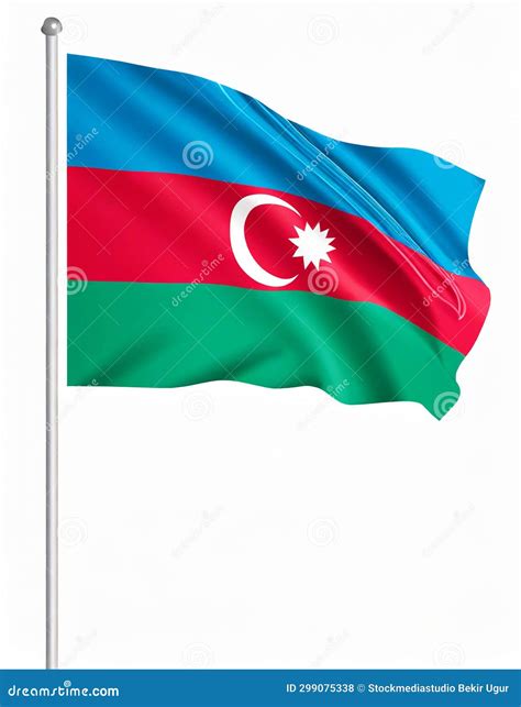 Flag Of Azerbaijan Stock Illustration Illustration Of Nationalism 299075338