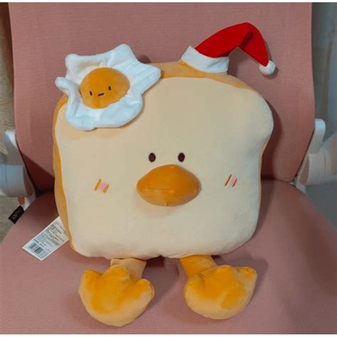 Miniso Christmas Series Doll Omelette Toast Dollfood Figure Soft