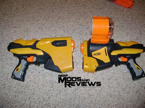 Urban Taggers Nerf Mods And Reviews Nerf Speedload 6 With Nerf Clip Mod