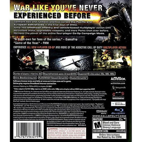 Call Of Duty World At War Ps3