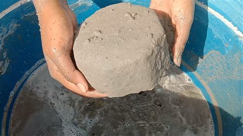 Reuse Pure Cement Blocks Soft Dusty Crumbling In Water Satisfying