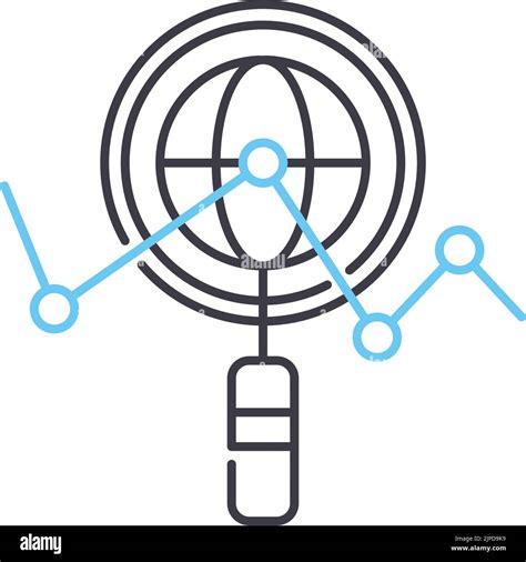 Search Engine Optimization Line Icon Outline Symbol Vector