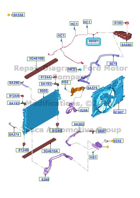 2014 Ford Escape Coolant Hose Diagram Alternator