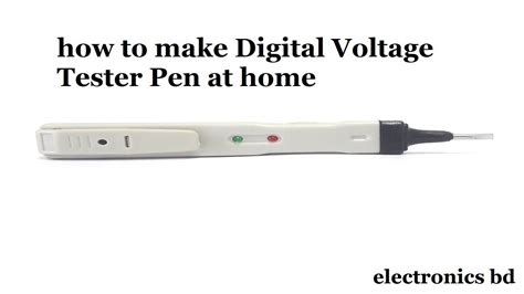 How To Make Digital Voltage Tester Pen At Home Check Ac Line Without Touching The Wire Youtube