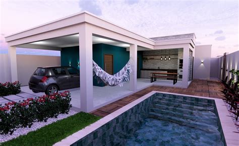 Projeto De Casa De Praia Moderna House Styles Mansions House