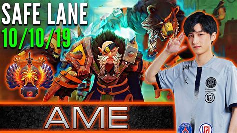 LGD Ame Lone Druid Safe Lane Carry Pro Gameplay Patch 7 32d