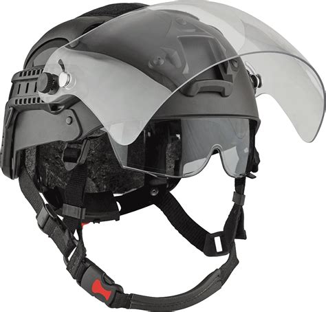 Police MH4 Typhoon Black with visor | www.future-safety.com