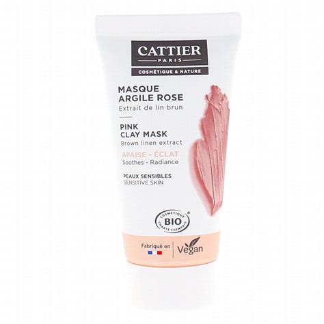 CATTIER Masque Argile Rose Tube 30ml Parapharmacie Prado Mermoz