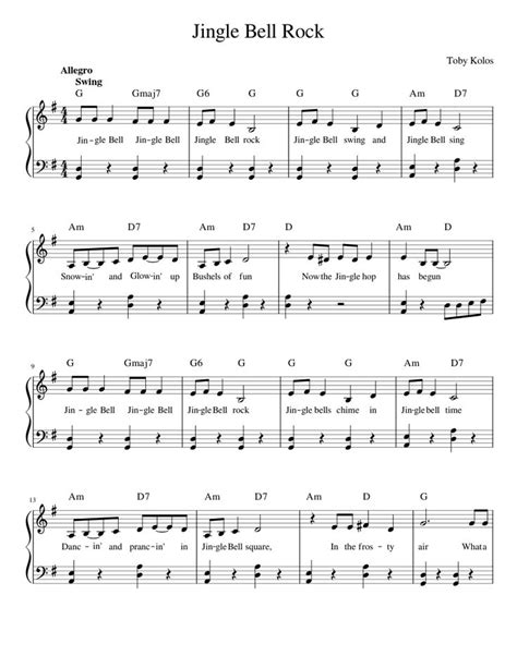 Jingle Bell Rock Chords Sheet Music