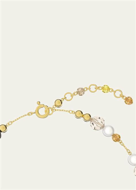 SWAROVSKI Somnia Crystal and Tiger's Eye Bead Necklace - Bergdorf Goodman