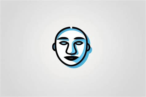 Premium Photo Face Sign Icon Vector Illustration Flat Design Style