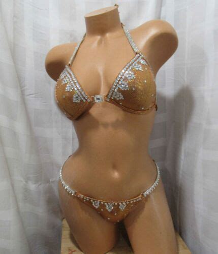 Competition Bikini Posing Suit Copper Hologram Brand New Never Worn Ebay