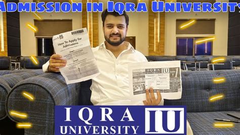 ADMISSION IN IQRA UNIVERSITY ISLAMABAD H 9 CHAK SHAHZAD CAMPUS