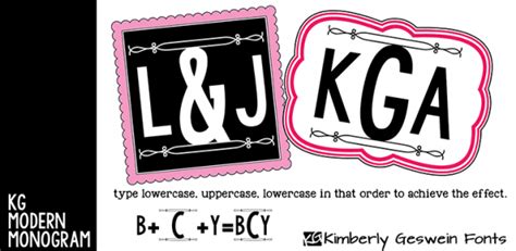 Of The Best Monogram Fonts Kara Creates