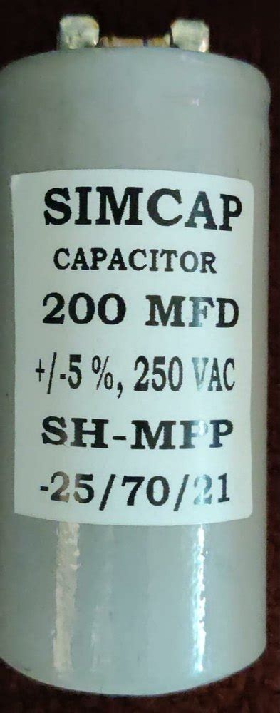 Mfd Vac Motor Start Simcap Make Capacitor At Rs Piece