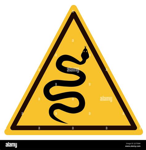 Warning Signs Of Attention Venomous Snake Rattlesnake Sign Snake