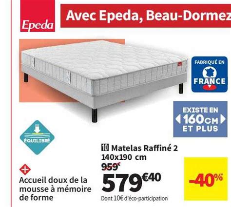 Promo Matelas Raffin X Cm Epeda Chez Conforama Icatalogue Fr