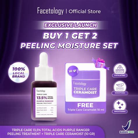 Jual New Launch Facetology Bundling Triple Care Total Acids