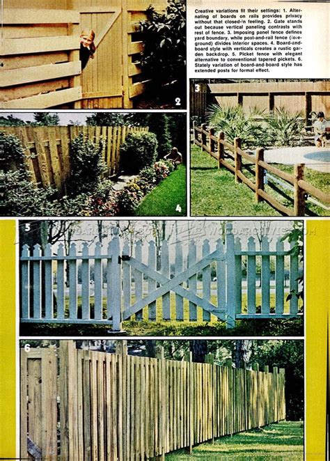 Wood Fence Plans • Woodarchivist