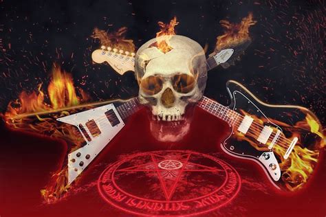 Guitar Music Rock Skull Rock Music Guitar Heavy Metal Music