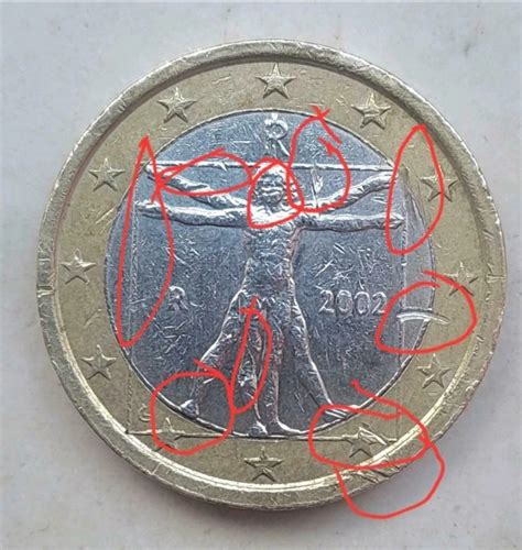 1 Euro Moneda Italia 2002 Leonardo Da Vinci Arhiva Okazii Ro