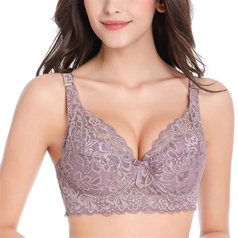 Dyfzdhu Women Push Up Bras Sexy Lace Full Coverage Wireless Bras