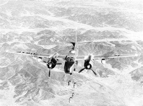 Usaf Douglas B 26b Invader Of The 452nd Bombardment Wing During Korean