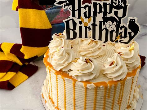 Butterbeer Harry Potter Birthday Cake 08 Brooklyn Active Mama