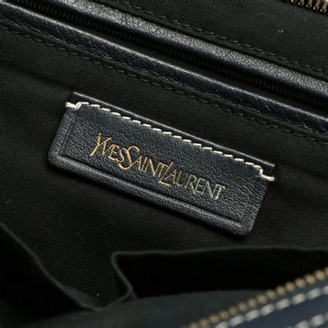 Yves Saint Laurent Cabas Chyc Denim Zippered Tote Bag Ebth