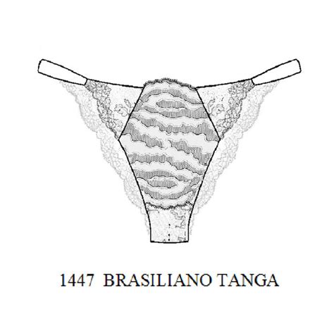 Ambra Lingerie Sauvage Brasil Tanga Bruin Zwart Italian Design