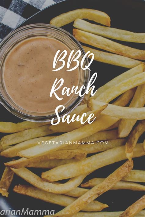 Bbq Ranch Sauce Perfect For Dipping