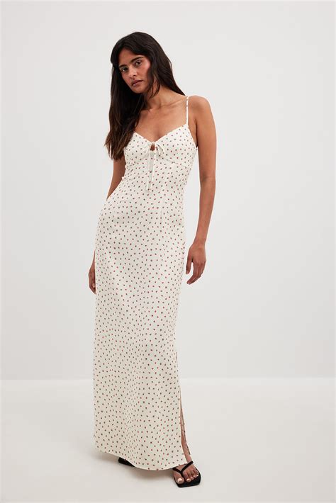 Thin Strap Maxi Dress Flower Na Kd