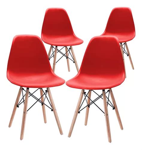 Silla De Comedor Gaon Innovacion Gaon Eames Con Estructura Color Madera