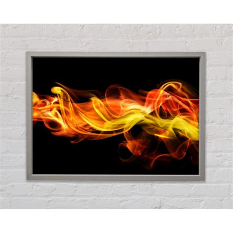 Perspections Gerahmtes Leinwandbild Fire Smoke Orange Wayfair De