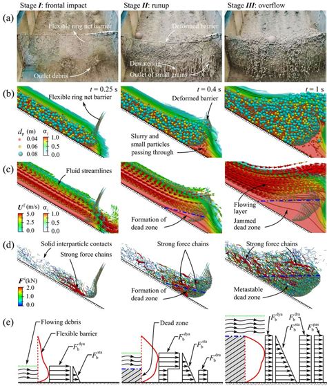 Key Flow Barrier Interactions For Debris Flow Impacting A Flexible Ring