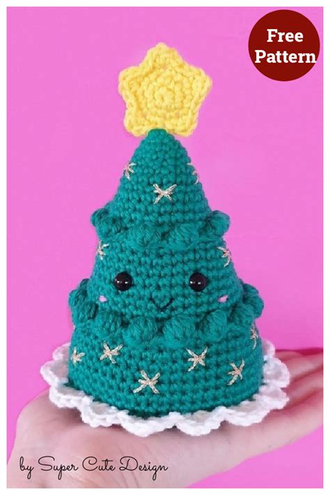 Kawaii Christmas Tree Free Crochet Pattern