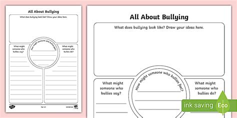 All About Bullying Activity Sheet Twinkl