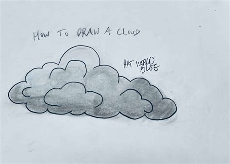 How To Draw Clouds With Pencil Step By Step