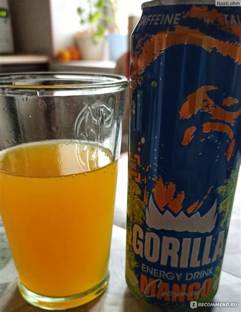 Энергетический напиток Gorilla mango coconut - «Манговый лимонад» | отзывы